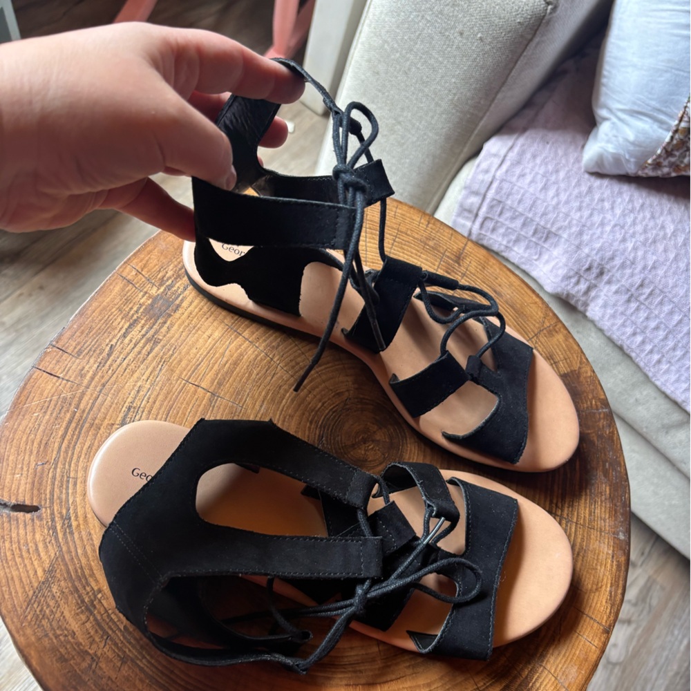 George /  Black / Gladiator Summer Sandals